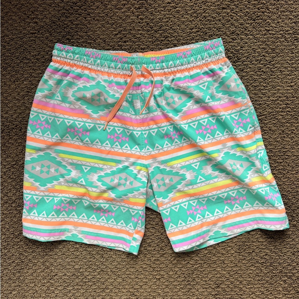 Chubbies Aztec En Fuego Swim Trunks Shorts Bottoms Mens Size Medium Lined